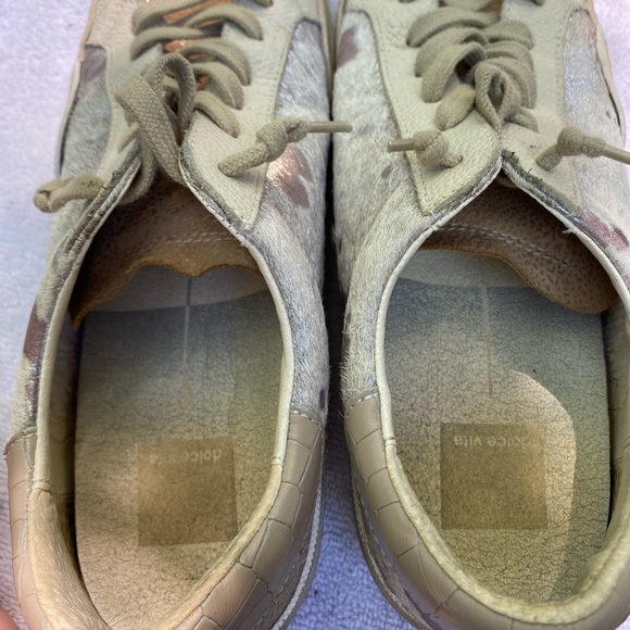 Dolce Vita cow print, pony hair sneakers - Picture 5 of 5